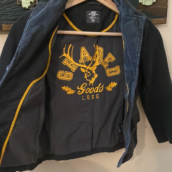 2/$18 L.O.G.G By H&M Grey Corduroy Blazer Size 5/6 - Picture 12 of 15